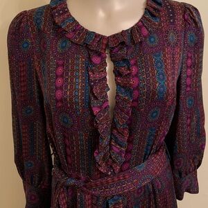 Marc Jacobs Purple Patterned Dress